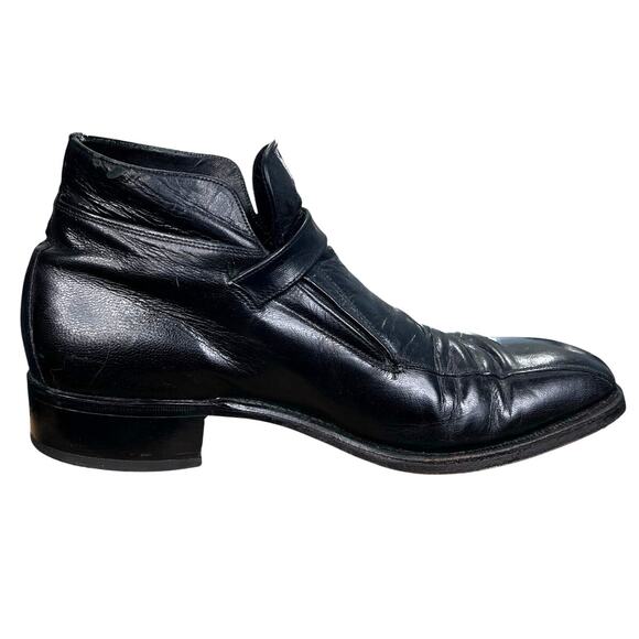 Vintage 70’s Florsheim Men’s Guardsman Black Monk Strap Chelsea Boot Size 8 D main image 10
